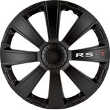 Autostyle - Wieldoppenset - 4 Delig - Zwart - Slagvast Kunststof