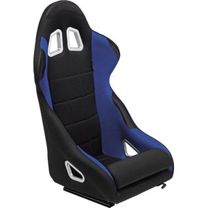 AutoStyle - K5 - Sportstoel - Zwart/Blauw - Vaste Rugleuning