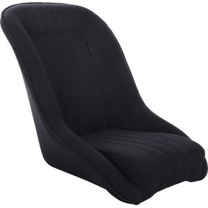 SportStoel - Classic - Zwart - Vaste Rugleuning - Stalen Frame