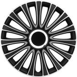 Autostyle Wieldoppen Lemans 14 Inch Abs Zwart/zilver Set Van 4