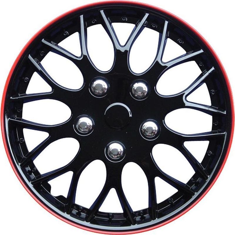 AutoStyle - Wieldoppen - Zwart - Set van 4