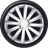 Autostyle - Wieldoppenset - Zilver - Kunststof - Set van 4 Stuks