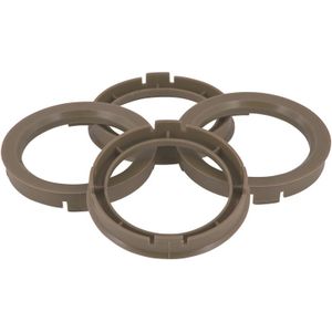 TPI ?Centreerringen 73.0->66.6mm Grijs 4 Stuks