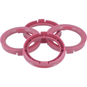 TPI Centreerringen 74.1->64.1mm Roze 4 Stuks