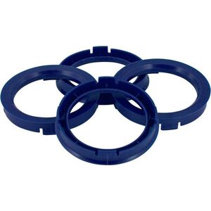 Set TPI Centreerringen - 76.1->56.6mm - Reflex Blauw