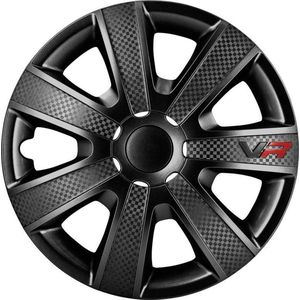 Autostyle Wieldoppen Vr 16 Inch Abs Zwart Set Van 4