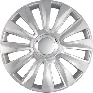 Autostyle Wieldoppen Avalone Pro 16 Inch Abs Zilver Set Van 4