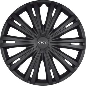 Autostyle - Giga Wieldoppen - Set van 4 - Mat Zwart - Slagvast Kunststof