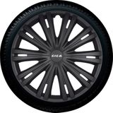 Autostyle - Giga - Wieldoppenset - Mat Zwart - Slagvast Kunststof - Set van 4 Stuks