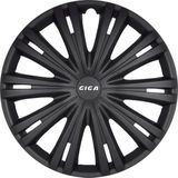 Autostyle - Giga - Wieldoppenset - Mat Zwart - Slagvast Kunststof - Set van 4 Stuks