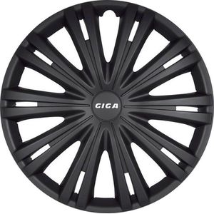 Autostyle - Giga - Wieldoppenset - Mat Zwart - Slagvast Kunststof - Set van 4 Stuks