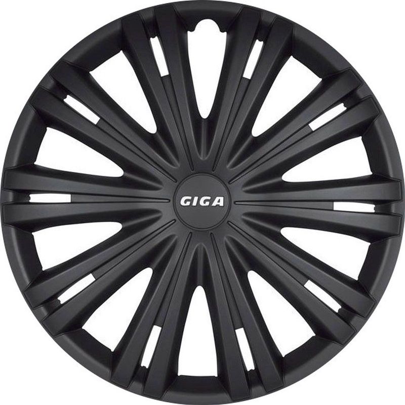 Autostyle - Giga - Wieldoppenset - Mat Zwart - Slagvast Kunststof - Set van 4 Stuks