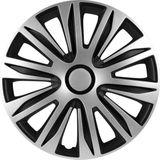 Autostyle Wieldoppen Nardo 14 Inch Abs Zilver/zwart Set Van 4