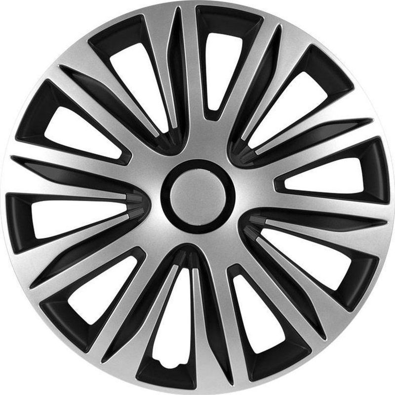 Autostyle Wieldoppen Nardo 14 Inch Abs Zilver/zwart Set Van 4