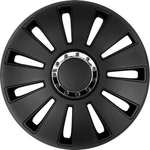 Autostyle - Wieldoppenset - Zwart - Kunststof - Set van 4 Stuks