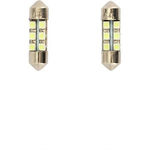 AutoStyle 6Q LED/SMD Festoon Lampen Wit 31x10mm Set a 2 stuks