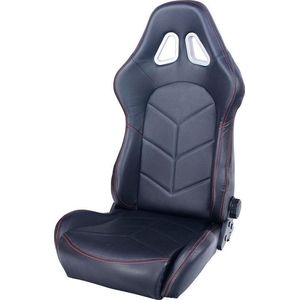 Autostyle Sportstoel Tn Met Verstelbare Rugleuning Zwart/rood