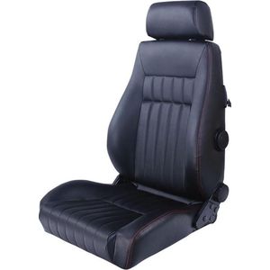 Autostyle - Retro Autostoelkussen - Kunstleer - Dubbelzijdig Verstelbare Rugleuning