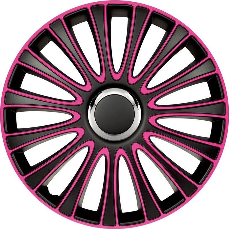 AutoStyle - Wieldoppenset LeMans - Zwart/Roze - 4-Delig - 13 inch