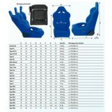 AutoStyle - Sportstoel Classic - Zwart - Vaste Rugleuning + Hoofdsteun