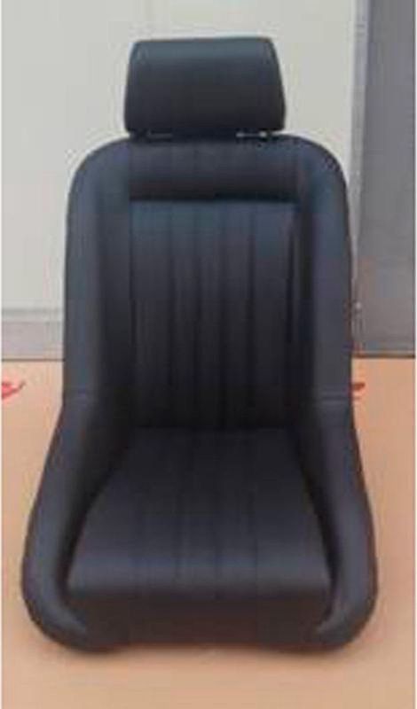 AutoStyle - Sportstoel Classic - Zwart - Vaste Rugleuning + Hoofdsteun