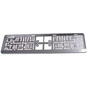 Autostyle - Nummerplaathouder - Gunmetal - Kunststof - Per Stuk