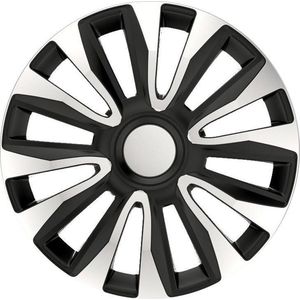 Autostyle Wieldoppen 15 inch Avalone zilver/zwart