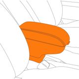 Renault - Cik Armrest CK RE022 - Armsteun - Voor Twingo III 2014- - Opklapbaar