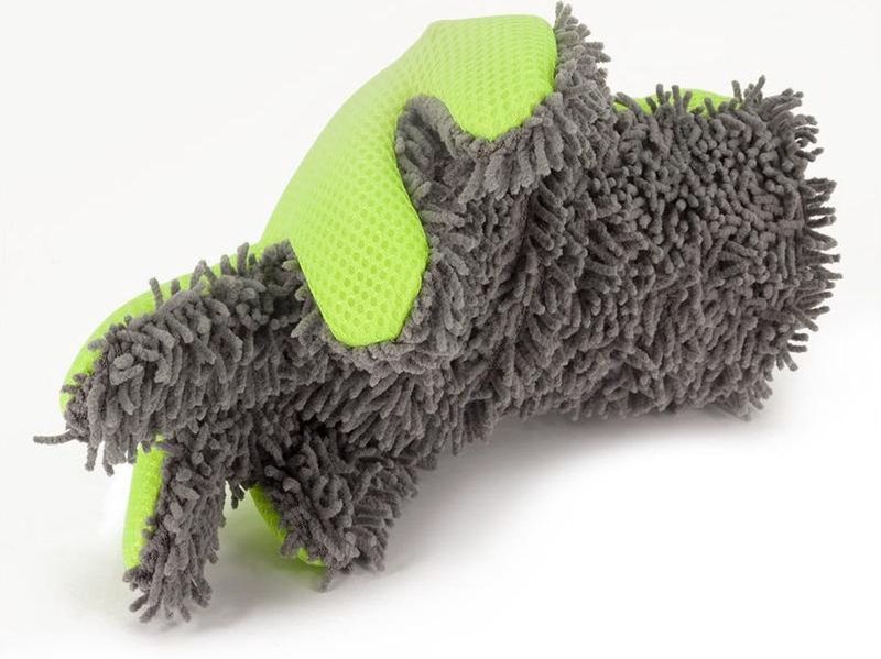 AutoStyle Dubbelzijdige Auto-Washandschoen - Grijs/Groen