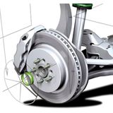 TPI - CentreerRingen - Zwart - Kunststof - Set 4 Stuks