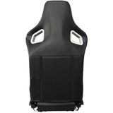 AutoStyle - RS6-II - Sportstoel - Matzwart/Wit - Kunstleder