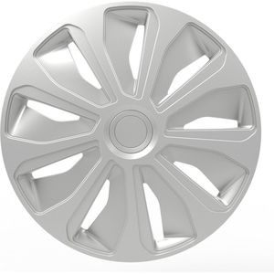 Autostyle Wieldoppen 16 inch Platin Zilver - ABS