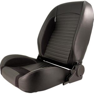 SportStoel - Classic II - Zwart Kunstleder - Verstelbare Rugleuning