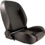 SportStoel - Classic II - Zwart Kunstleder - Verstelbare Rugleuning