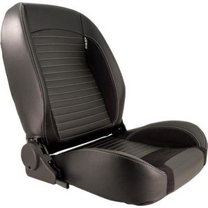 SportStoel - Classic II - Zwart Kunstleder - Verstelbare Rugleuning