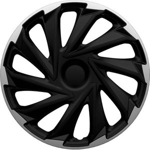 4-Delige Wieldoppenset Varido 15-inch zilver/zwart | Nederlands