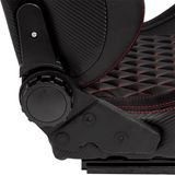 SportStoel - AK - Zwart - Kunstleder - Dubbelzijdig Verstelbare Rugleuning