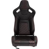 SportStoel - AK - Zwart - Kunstleder - Dubbelzijdig Verstelbare Rugleuning