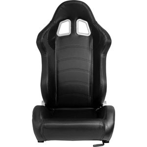 SportStoel - DS - Carbon-Look - Kunstleder - Dubbelzijdig Verstelbare Rugleuning