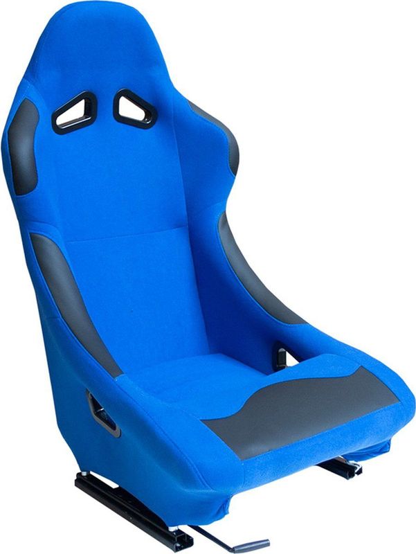 SportStoel - BW - Blauw - Vaste Rugleuning - Incl. Sledes