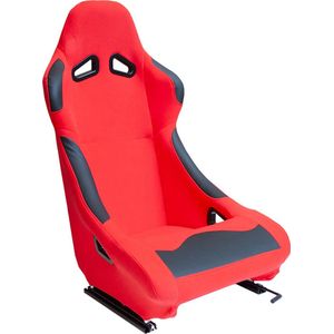SportStoel - BW - Rood - Vaste Rugleuning - Inclusief Sledes