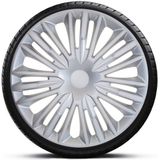 Autostyle - Jerez - Wieldoppenset - Zilver - Slagvast Kunststof - Set van 4 Stuks