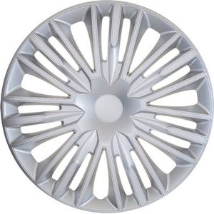 Autostyle - Jerez - Wieldoppenset - Zilver - Slagvast Kunststof - Set van 4 Stuks