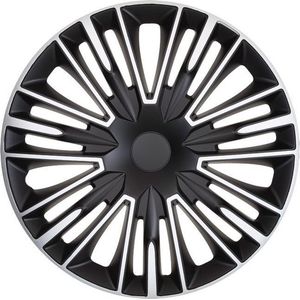 Autostyle - Jerez - Wieldoppenset - Zilver/Zwart - 4 Delige Set