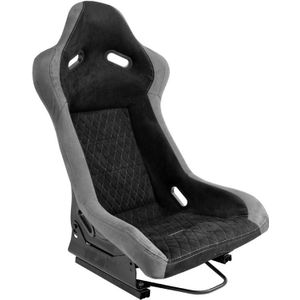 SportStoel - LV - Zwart/Grijs - Vaste Polyester Rugleuning