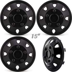 EXTRA BOLLE - Wieldoppen - Zwart - Voor Bestelwagens en Campers