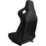 Autostyle - GT SportStoel - Zwart Kunstleder + Grijs Ruitmotief - Dubbelzijdig Verstelbare Rugleuning