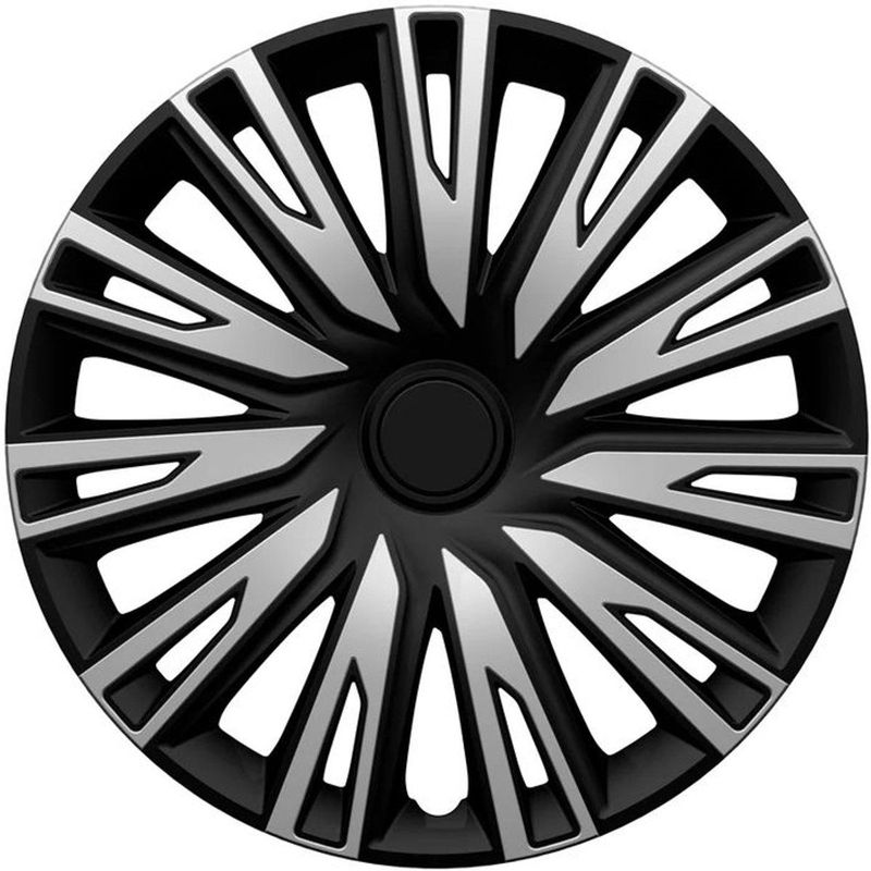 COPRA - Wieldoppen - Zilver/Zwart - Set van 4 - 14 Inch