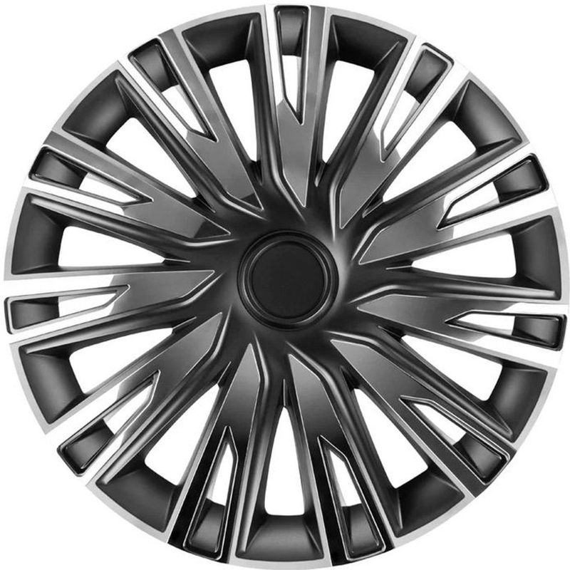 COPRA-CB Wieldoppen - 14 Inch - Chroom/Zwart - Set van 4 Stuks