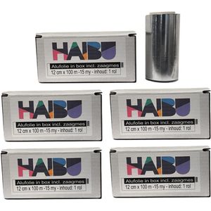 Haibu Aluminiumfolie 15my 12cmx100m 12 boxen